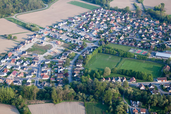 Offendorf dans le département Bas Rhin, France hors des airs