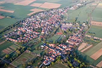 Quartier Drusweiler in Kapellen-Drusweiler dans le département Rhénanie-Palatinat, Allemagne vue du ciel