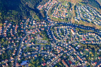 Vue aérienne de Ringstr à Lemberg dans le département Rhénanie-Palatinat, Allemagne