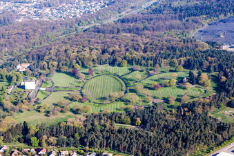 Vue aérienne de Cimetière militaire américain / Cimetière militaire américain de Saint-Avold à Saint-Avold dans le département Moselle, France
