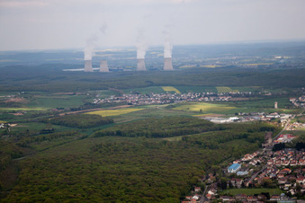 Photographie aérienne de Entrange dans le département Moselle, France