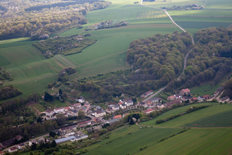 Vue oblique de Escherange dans le département Moselle, France