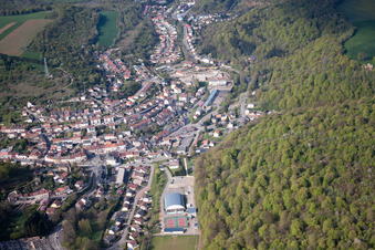 Photographie aérienne de Ottange dans le département Moselle, France