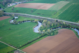 Photographie aérienne de Fromy dans le département Ardennes, France