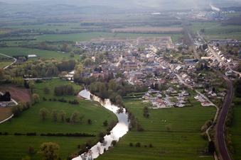 Vue oblique de Brévilly dans le département Ardennes, France