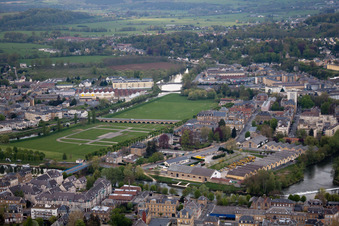 Sedan dans le département Ardennes, France hors des airs