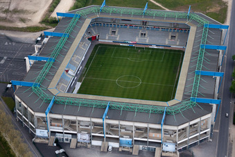 Sedan dans le département Ardennes, France vue d'en haut