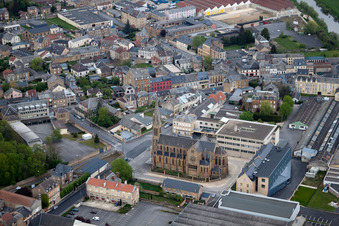 Vue oblique de Wadelincourt dans le département Ardennes, France