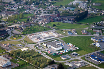Vue aérienne de Vrigne-aux-Bois dans le département Ardennes, France