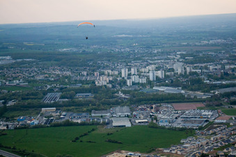 Vue aérienne de Villers-Semeuse dans le département Ardennes, France