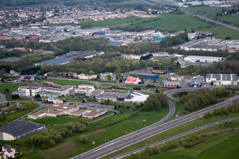 Vue oblique de La Francheville dans le département Ardennes, France