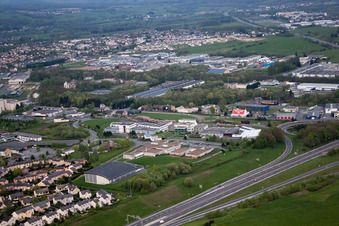 La Francheville dans le département Ardennes, France d'en haut