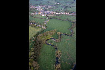 Vue aérienne de Origny-en-Thiérache dans le département Aisne, France