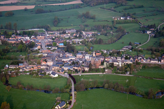 Vue aérienne de Origny-en-Thiérache dans le département Aisne, France