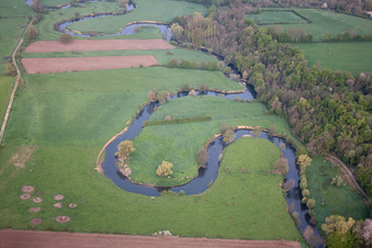 Vue aérienne de Oise à Sorbais dans le département Aisne, France