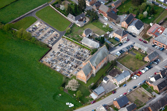 Vue oblique de Marly-Gomont dans le département Aisne, France