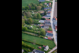 Vue oblique de Grougis dans le département Aisne, France