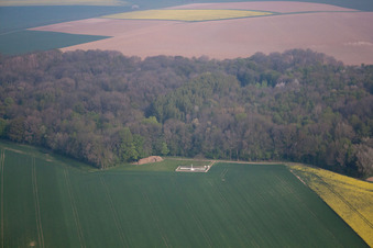 Vue aérienne de Villers-Guislain dans le département Nord, France