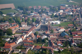 Photographie aérienne de Bertincourt dans le département Pas de Calais, France