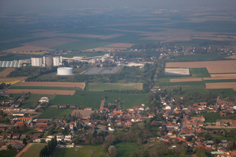 Vue aérienne de Boiry-Sainte-Rictrude dans le département Pas de Calais, France