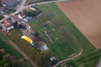 Vue aérienne de Chelers dans le département Pas de Calais, France