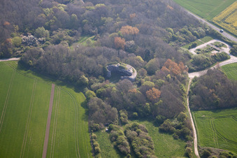 Photographie aérienne de Bunker Batterie Todt en Nord-Pas-de-Calais Picardie à Audinghen dans le département Pas de Calais, France