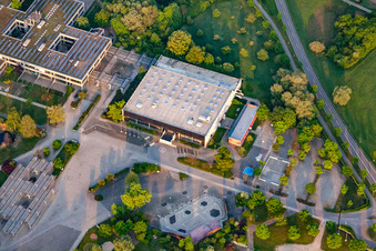 Vue aérienne de Salle celtique à le quartier Mörsch in Rheinstetten dans le département Bade-Wurtemberg, Allemagne
