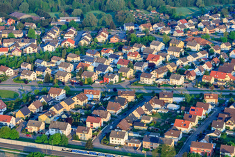 Vue aérienne de Kolpingstraße Hebelstr à Bietigheim dans le département Bade-Wurtemberg, Allemagne