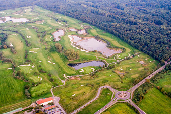 Enregistrement par drone de Club de golf Landgut Dreihof SÜW à le quartier Dreihof in Essingen dans le département Rhénanie-Palatinat, Allemagne