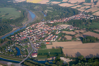 Munchhausen dans le département Bas Rhin, France vue du ciel