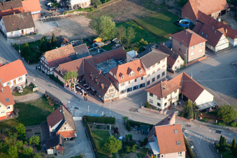 Vue aérienne de Restaurant Rose à Munchhausen dans le département Bas Rhin, France