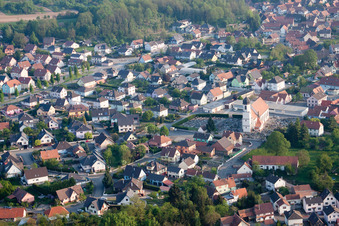 Enregistrement par drone de Mothern dans le département Bas Rhin, France