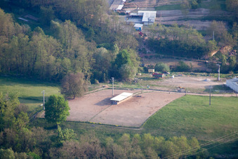 Mothern dans le département Bas Rhin, France vu d'un drone