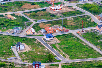 Vue aérienne de Zone de développement nouvelle Falkenweg à Jockgrim dans le département Rhénanie-Palatinat, Allemagne