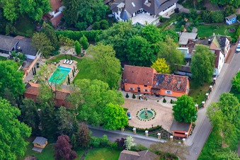 Vue aérienne de Villas à Parkring x Ziegelbergstr à Jockgrim dans le département Rhénanie-Palatinat, Allemagne