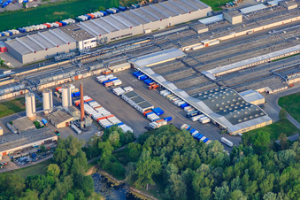 Germersheim dans le département Rhénanie-Palatinat, Allemagne d'en haut