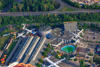 Musée de la technologie Speyer à Speyer dans le département Rhénanie-Palatinat, Allemagne vu d'un drone