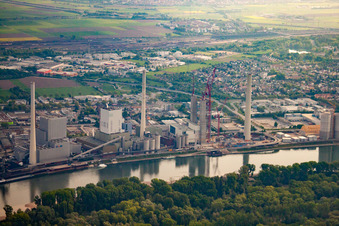 Photographie aérienne de GKM à le quartier Neckarau in Mannheim dans le département Bade-Wurtemberg, Allemagne
