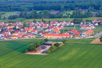 Vue aérienne de Sur la haute piste à Kandel dans le département Rhénanie-Palatinat, Allemagne