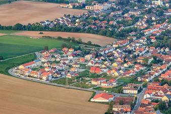 Vue oblique de Sur la haute piste à Kandel dans le département Rhénanie-Palatinat, Allemagne