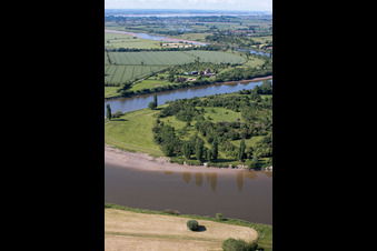 Vue aérienne de Genou de la rivière Severn près de Oakle Street à Gloucester dans le département Angleterre, Vereinigtes Königreich