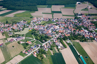 Salmbach dans le département Bas Rhin, France vu d'un drone