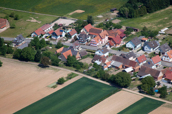 Enregistrement par drone de Schleithal dans le département Bas Rhin, France