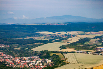Vue aérienne de Thale dans le département Saxe-Anhalt, Allemagne