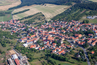Vue aérienne de Quartier Timmenrode in Blankenburg dans le département Saxe-Anhalt, Allemagne