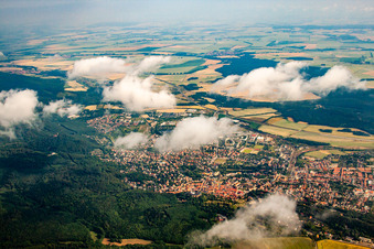 Vue aérienne de District d'Altenbrak (Harz) à Blankenburg dans le département Saxe-Anhalt, Allemagne