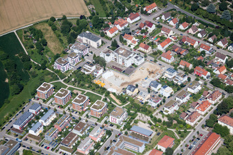 Vue aérienne de Alexiusstr à Ettlingen dans le département Bade-Wurtemberg, Allemagne