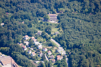 Vue aérienne de Wilhelmshöhe à Ettlingen dans le département Bade-Wurtemberg, Allemagne