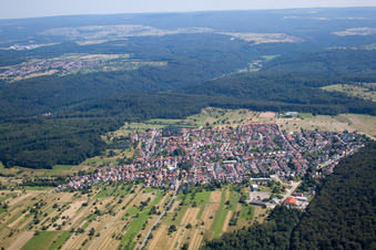Quartier Spessart in Ettlingen dans le département Bade-Wurtemberg, Allemagne hors des airs