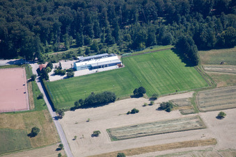 Quartier Spessart in Ettlingen dans le département Bade-Wurtemberg, Allemagne vue d'en haut